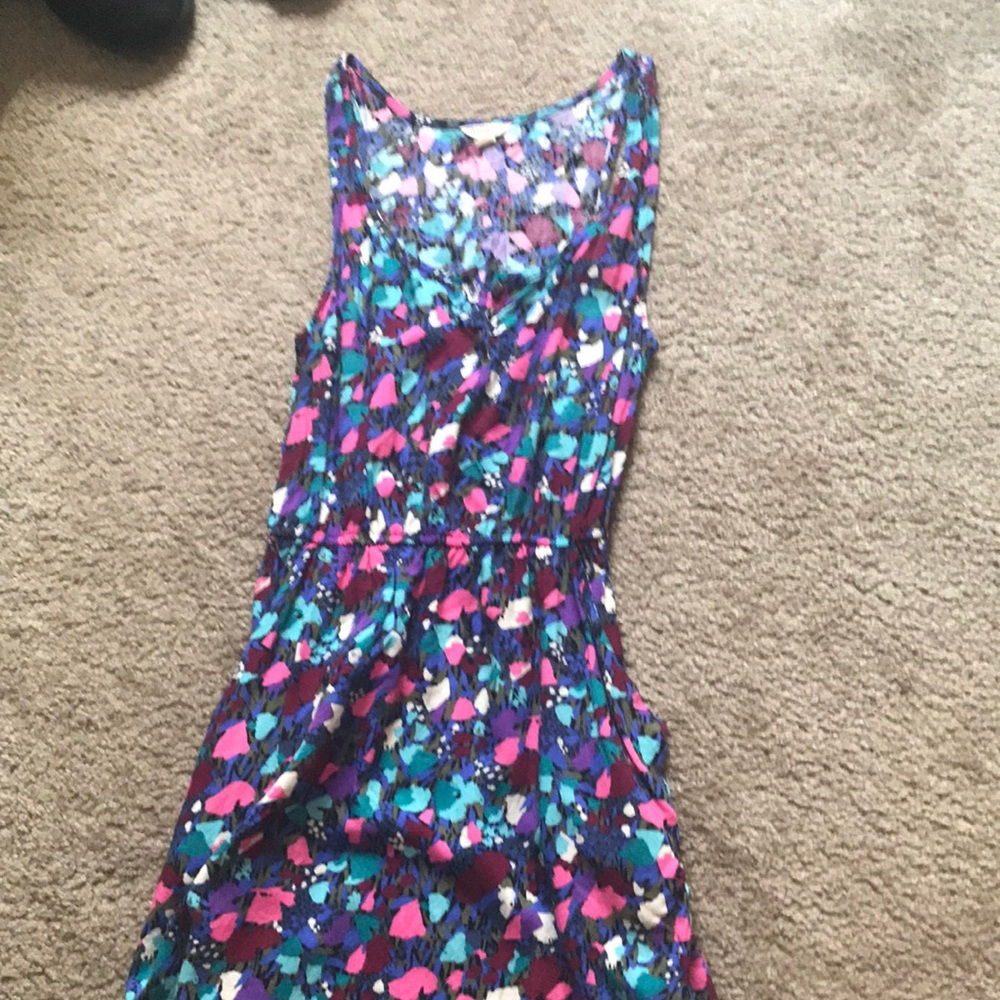 colorful abstract print dress
